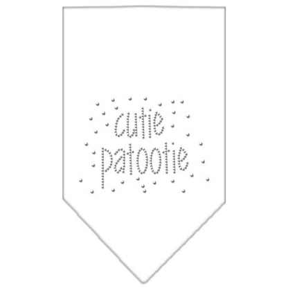 Bandana para mascotas y perros con diamantes de imitación, "Cutie Patootie"