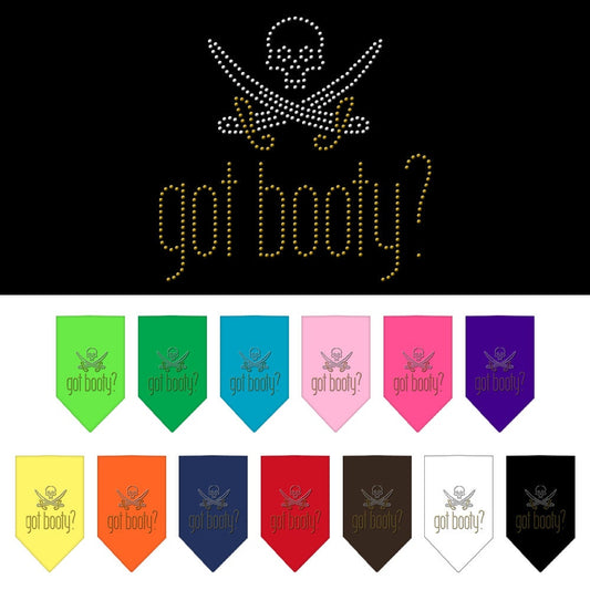 Bandana para mascotas y perros con diamantes de imitación, "Got Booty"