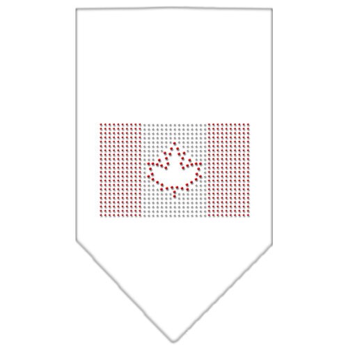 Bandana para mascotas y perros con diamantes de imitación, "bandera canadiense"