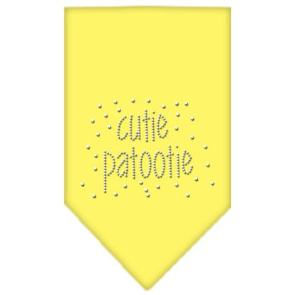 Bandana para mascotas y perros con diamantes de imitación, "Cutie Patootie"