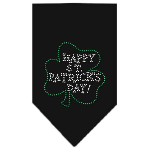 Bandana para mascotas y perros con diamantes de imitación, "Feliz día de San Patricio"