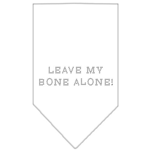 Bandana para mascotas y perros con diamantes de imitación, "Leave My Bone Alone"