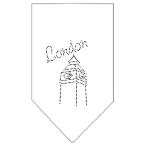 Bandana para mascotas y perros con diamantes de imitación, "Londres"