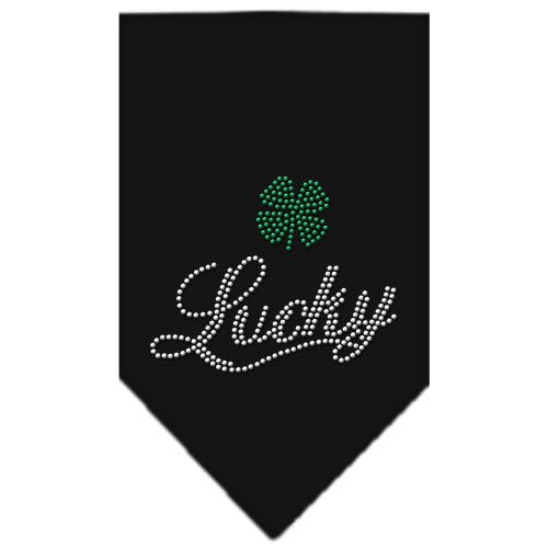 Pet and Dog Bandana Rhinestone, "Lucky Script"