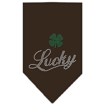 Pet and Dog Bandana Rhinestone, "Lucky Script"