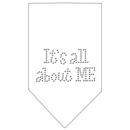 Bandana para mascotas y perros con diamantes de imitación, "It's All About Me"