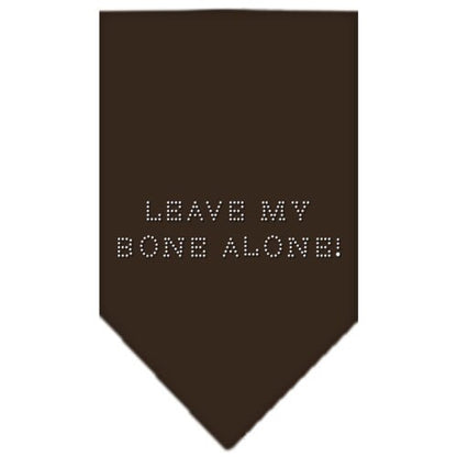 Pet and Dog Bandana Rhinestone, "Leave My Bone Alone"