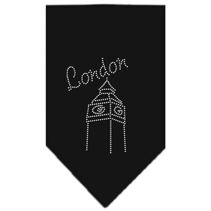 Bandana para mascotas y perros con diamantes de imitación, "Londres"