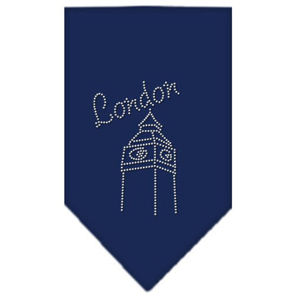 Bandana para mascotas y perros con diamantes de imitación, "Londres"