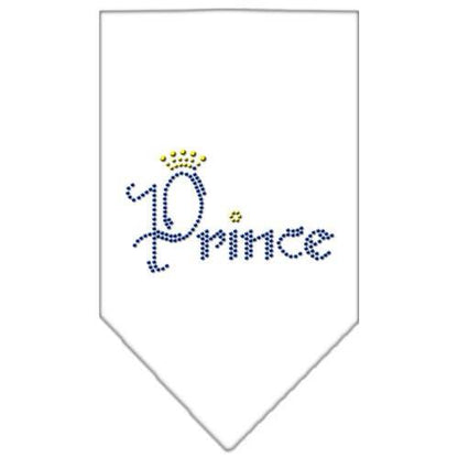 Bandana para mascotas y perros con diamantes de imitación, "Prince"