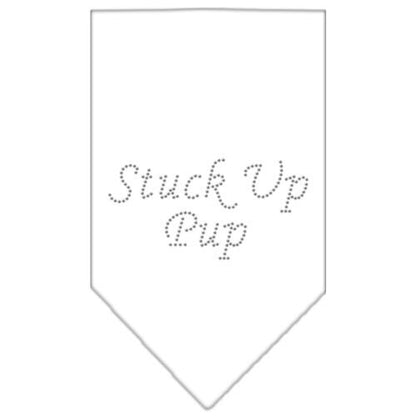 Bandana para mascotas y perros con diamantes de imitación, "Stuck Up Pup"