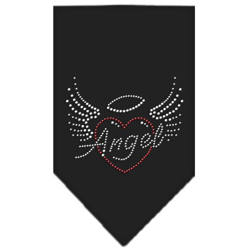 Bandana para mascotas y perros con diamantes de imitación, "Corazón de ángel"