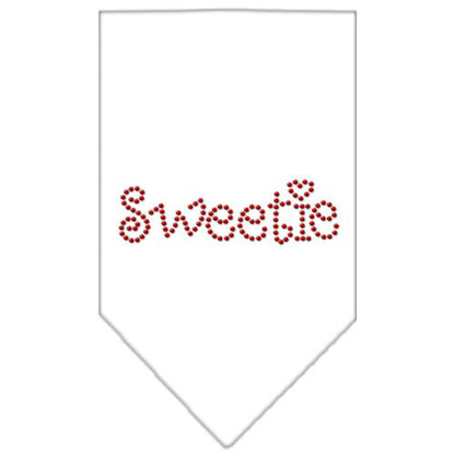 Bandana para mascotas y perros con diamantes de imitación, "Sweetie"