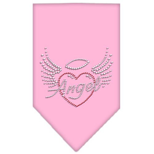 Bandana para mascotas y perros con diamantes de imitación, "Corazón de ángel"