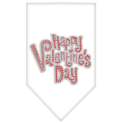 Pet and Dog Bandana Rhinestone, "Happy Valentines Day"