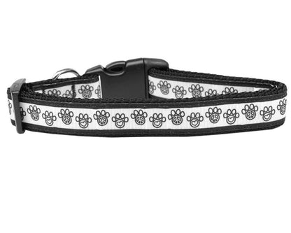 Collar o correa de nailon para perros y gatos, "Peace Paw"