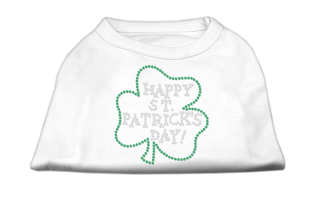 Pet Dog & Cat Shirt Rhinestone, "Happy St. Patrick's Day"