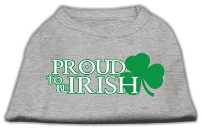 Pet Dog & Cat Shirt Screen Printed, "Proud To Be Irish"