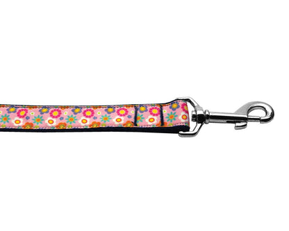 Collar o correa de nailon para perros y gatos, "Flores primaverales rosas"