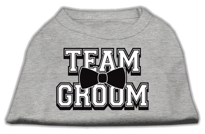 Camiseta para perros y gatos con serigrafía "Team Groom"