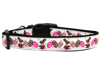 Pet Dog & Cat Nylon Collar or Leash, "Chocolate Bunnies"