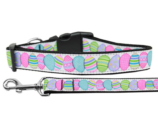 Pet Dog & Cat Nylon Collar or Leash, "Easter Egg"