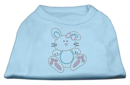 Camiseta para perros y gatos con diamantes de imitación, "Bunny"