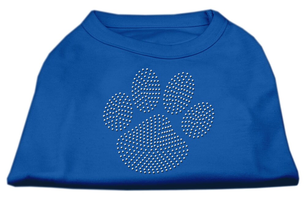 Camiseta para perros y gatos con diamantes de imitación, "Clear Paw"