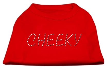 Camiseta para perros y gatos con diamantes de imitación, "Cheeky"