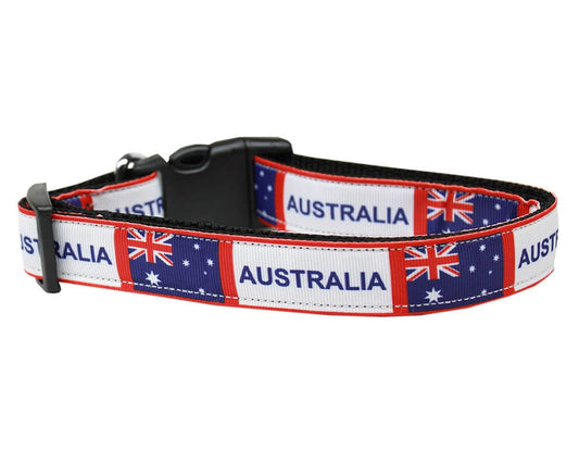 Collar o correa de nailon para perros y gatos, "Bandera de Australia"