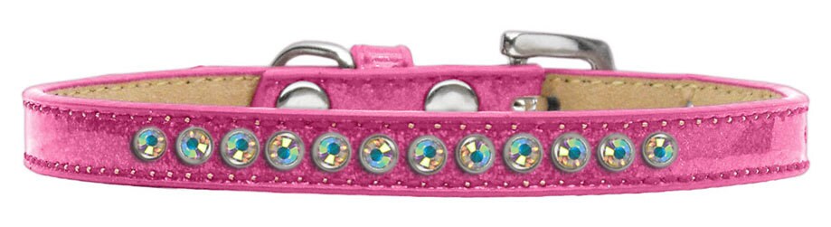 Collar para perros, cachorros y mascotas con diseño de helado, con aros de cristal Aurora Borealis