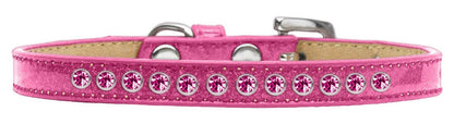 Collar con diseño de helado para perros, cachorros y mascotas, con bordes de cristal rosa brillante