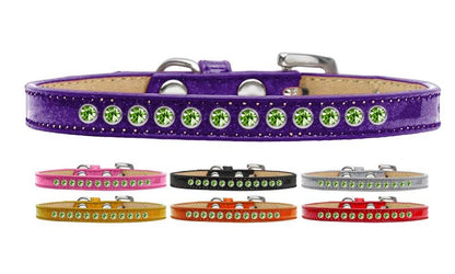 Collar para perros, cachorros y mascotas con diseño de helado y bordes de cristal verde lima