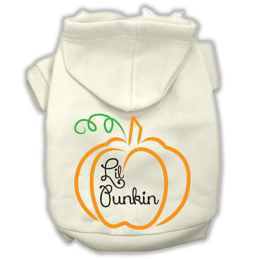 Sudadera con capucha para perro y gato de Halloween serigrafiada, "Lil Punkin"