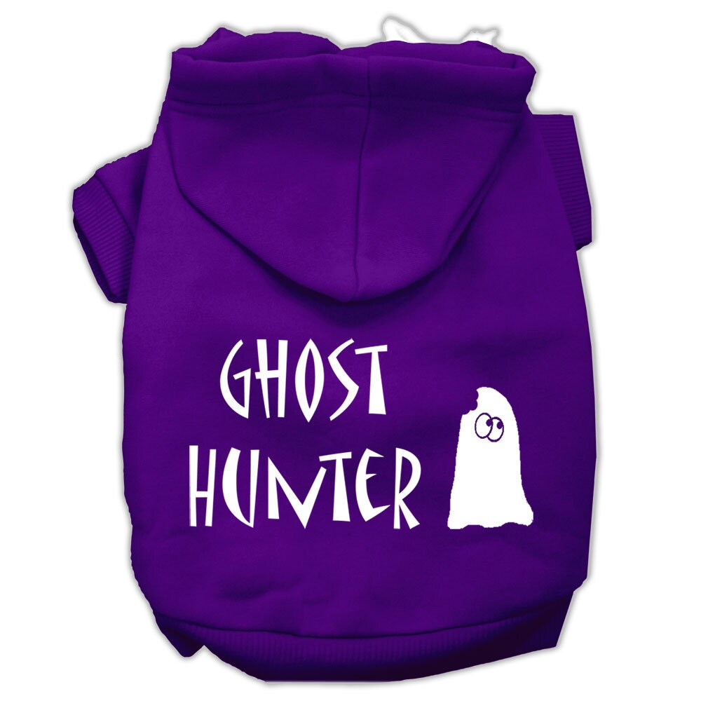 Halloween Pet, Dog & Cat Hoodie Screen Printed, "Ghost Hunter"