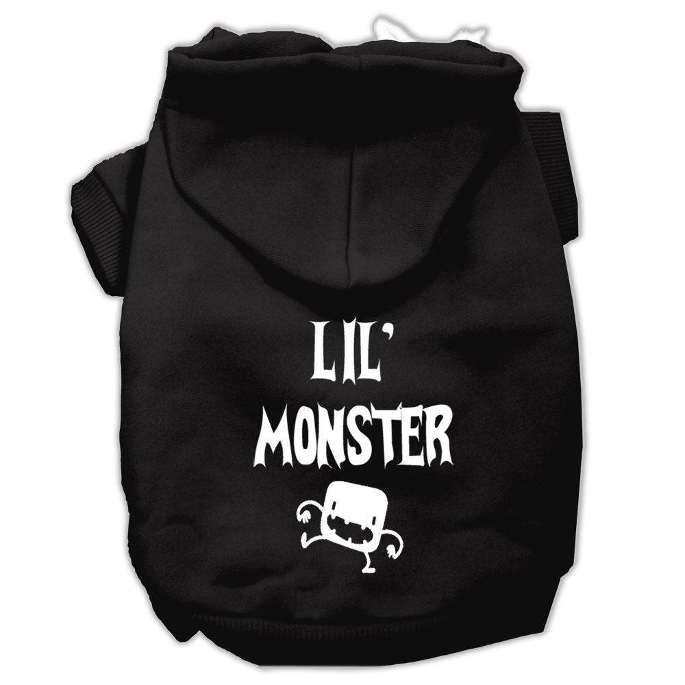 Sudadera con capucha para Halloween con estampado de mascotas, perros y gatos, "Lil Monster"