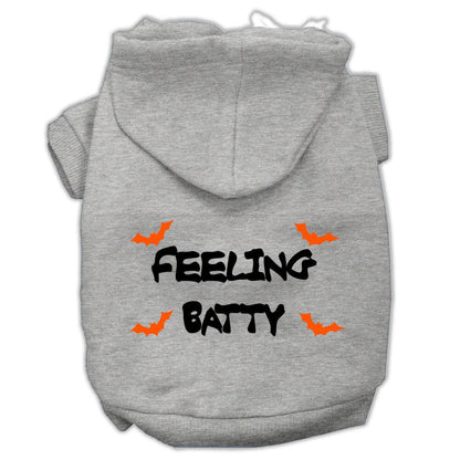 Halloween Pet, Dog & Cat Hoodie Screen Printed, "Feeling Batty"