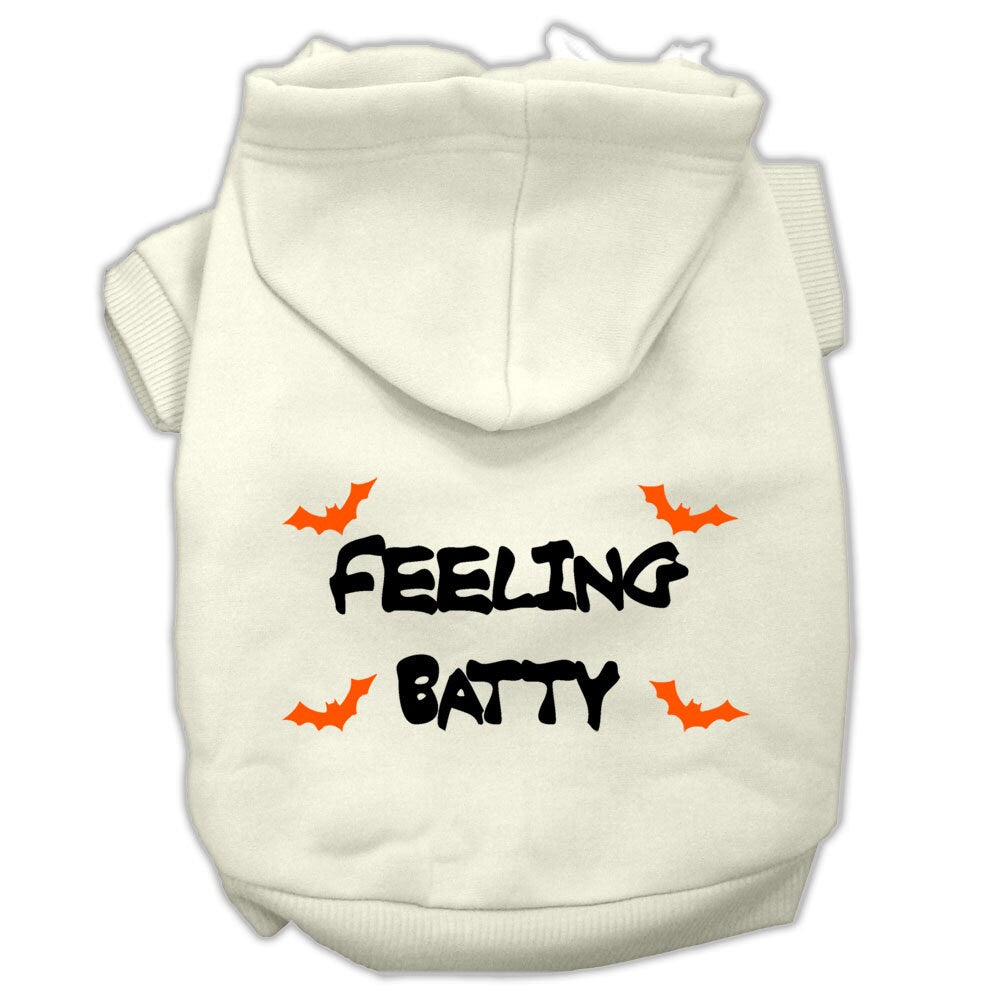 Halloween Pet, Dog & Cat Hoodie Screen Printed, "Feeling Batty"