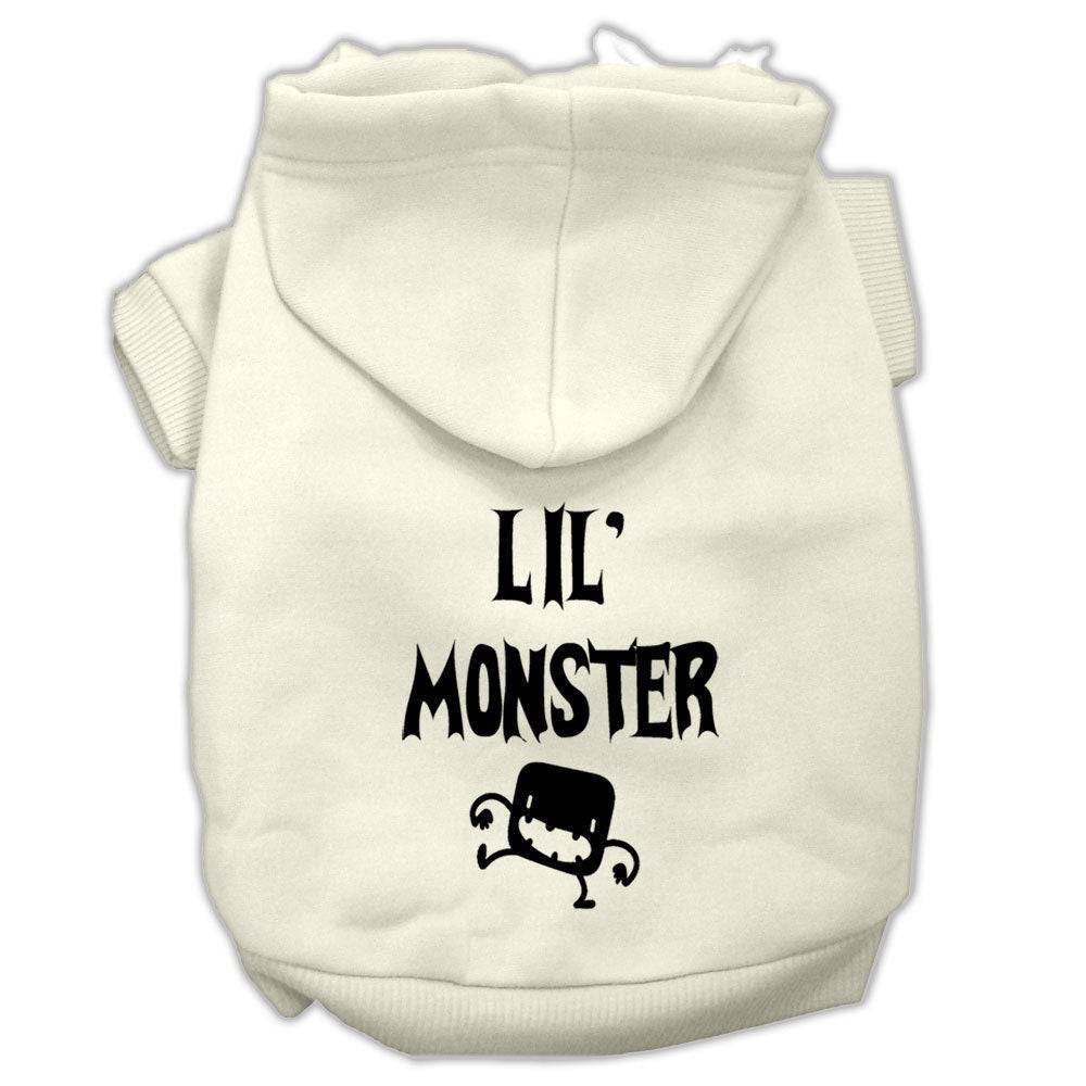 Sudadera con capucha para Halloween con estampado de mascotas, perros y gatos, "Lil Monster"