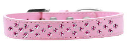 Collar de moda para perros, cachorros y mascotas, con adornos de cristales de color rosa brillante