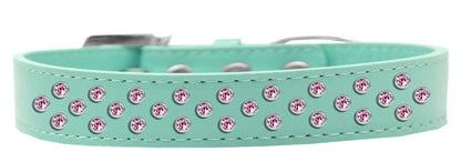 Dog, Puppy & Pet Fashion  Collar, "Light Pink Crystal Sprinkles"