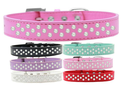 Collar de moda para perros, cachorros y mascotas, "Pearl Rimsets Sprinkles"