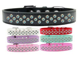 Collar de moda para perros, cachorros y mascotas, "Aurora Borealis Crystal Rimsets Sprinkles"