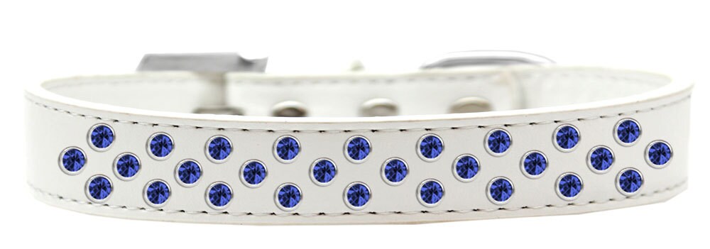 Collar de moda para perros, cachorros y mascotas, "Blue Crystal Rimsets Sprinkles"