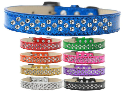 Collar con forma de helado para perros, cachorros y mascotas, con bordes de cristal transparente y chispas