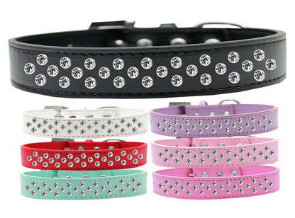 Collar de moda para perros, cachorros y mascotas, "Clear Crystal Sprinkles"