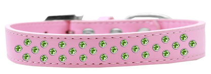 Dog, Puppy & Pet Fashion  Collar, "Lime Green Crystal Sprinkles"