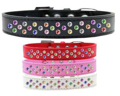 Collar de moda para perros, cachorros y mascotas, "Confetti Crystal Rimsets Sprinkles"