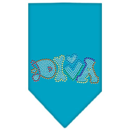 Pet and Dog Bandana Rhinestone, "Technicolor Diva"